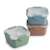 2024 Hot Seller Cute Back to School Food Container Plastic Storage Box Kids Bento Lunch Box With Dividers Kitchen and Home