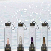 750Ml Infused Crystals Healing Stones Unique Eco Friendly Transparent Glass Water Drink Bottle