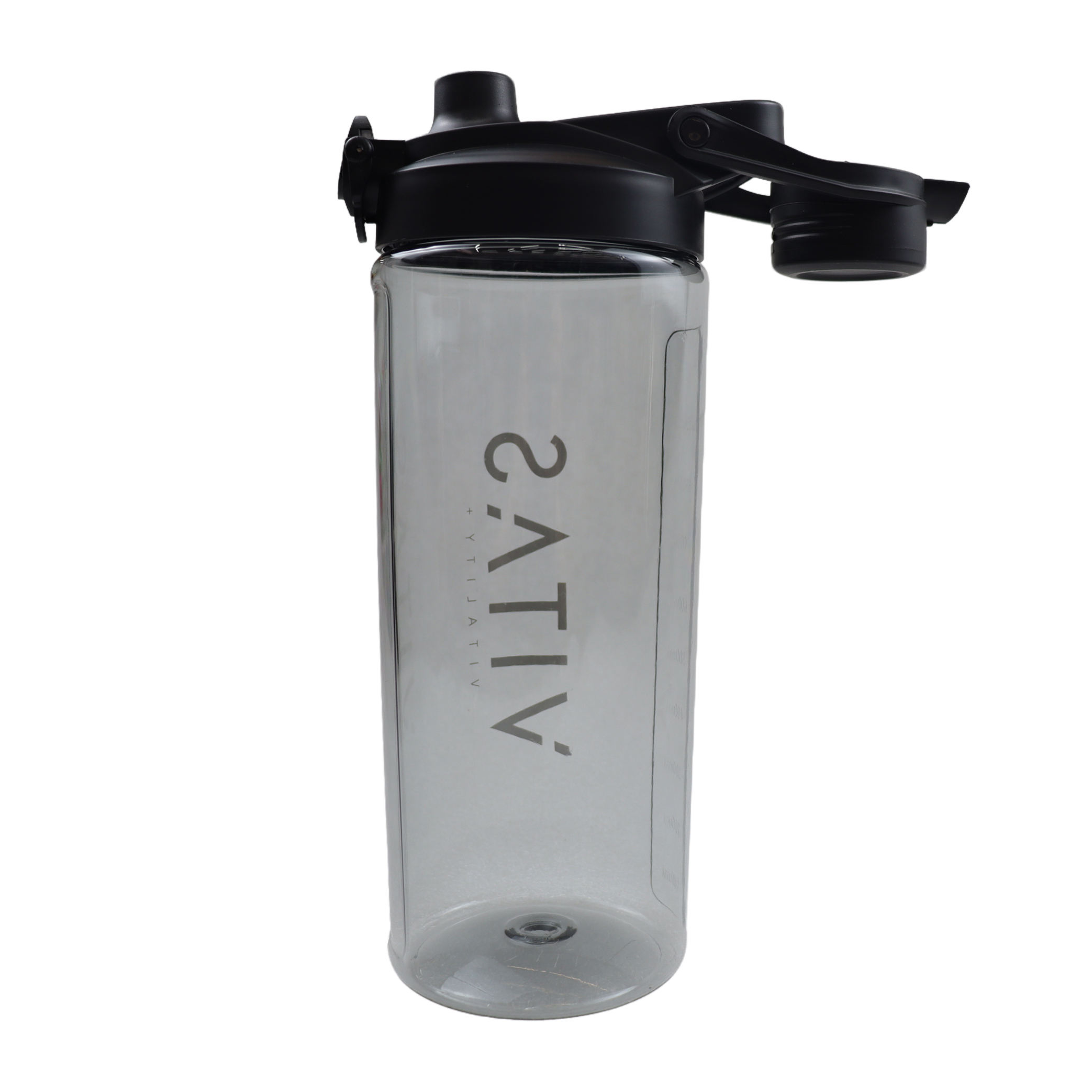 2024 New 1000Ml Big Capacity Leakproof Portable Clear Transparent Plastic Water Bottle With Straw Lid