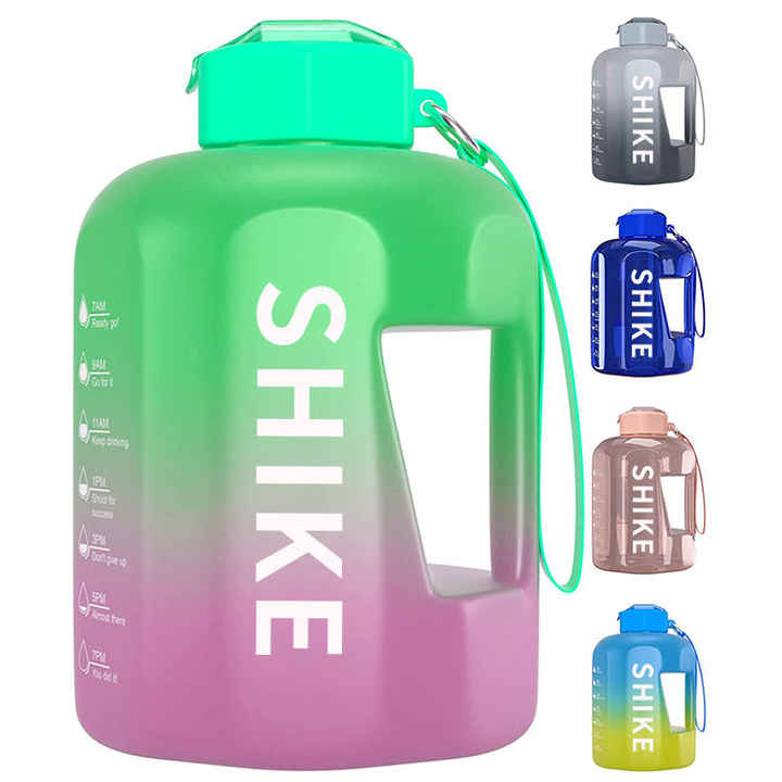 Leakproof Sports Plastic Gallon Water Bottle with Straw 2024 Best Selling 1 Gallon GYM Water Jug Custom Packing Acceptable