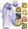 Custom Logo 650Ml Plastic Tritan Gym Sports Flavour Air Scent Fruit Flavor Drink Bottle Flavored Water Bottle With Flavor Pod