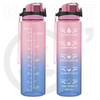 Wholesale Custom Logo 1L BPA Free Sports Motivational Drink Bottle Plastic Water Bottles with Time Marker