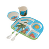 Reusable Bamboo Fiber Baby Plates Set Tableware Set
