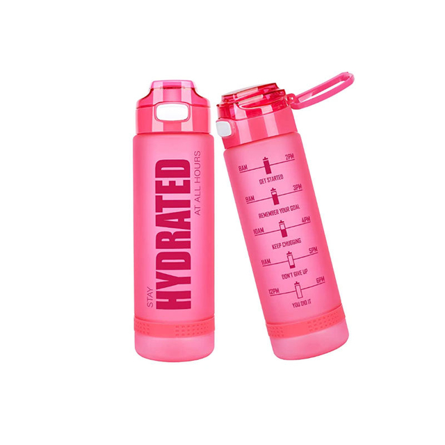 32oz Leakproof BPA Free Water Bottle Best Sports Motivational Plastic Water Bottle with Time Marker