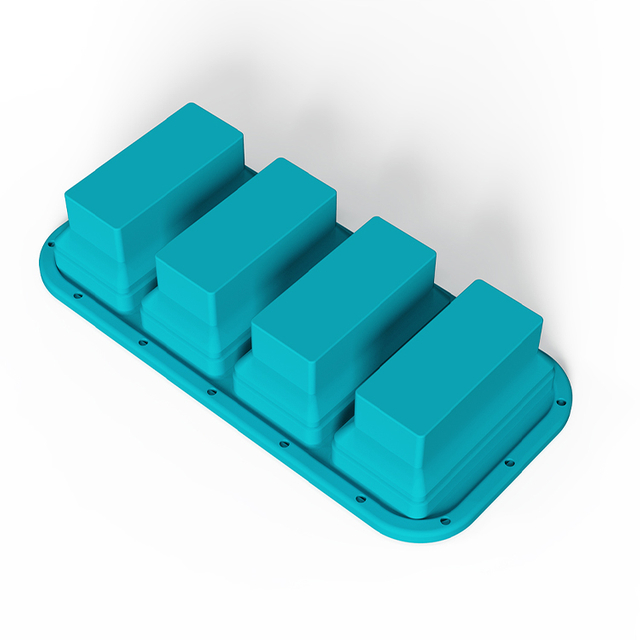 4 Grid Ice Cubes Soft Silicone Collapsible Food Freezer Tray with Lid