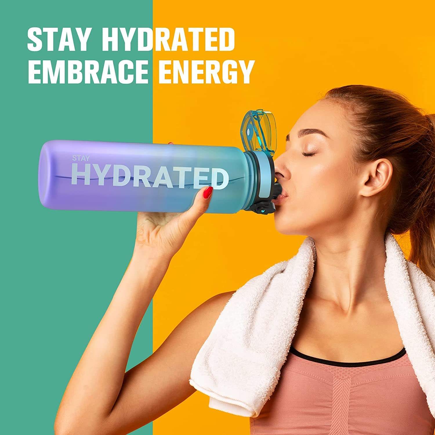 2024 Hot Selling Manufacture Bottles Water Water Bottle Marked Leakproof Unbreakable BPA Free Sport Gym Bottle