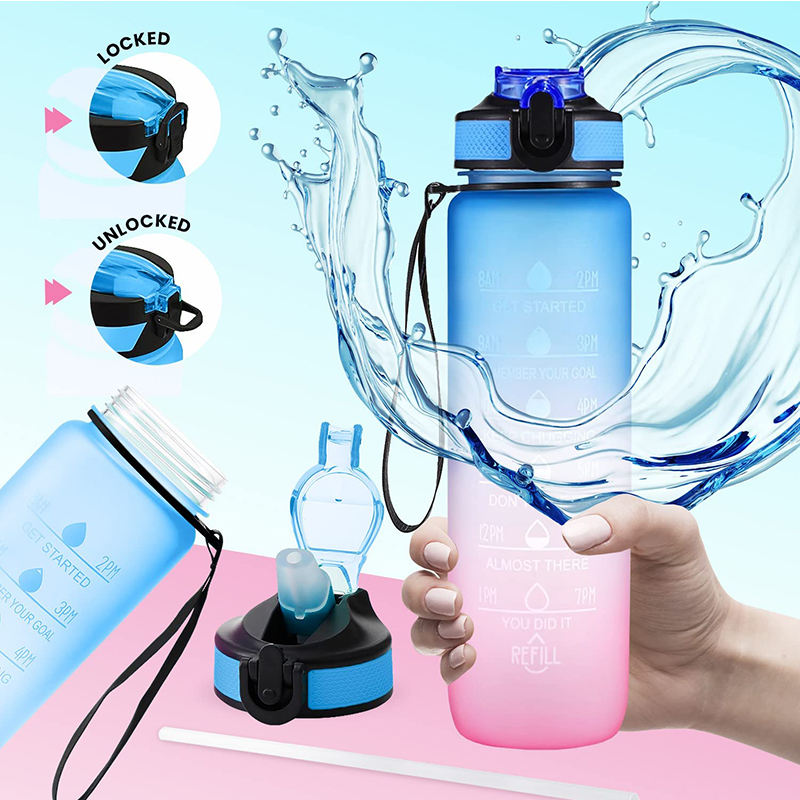 IN Stock Wholesale Big Capacity 2.2 L 1L Hot Sale Plastic Sports Water