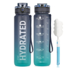 32oz Motivational Water Bottle with Time Marker Chug Lid Leak Proof BPA Free Tritan Wide Mouth Custom Logo Plastic Water Bottle