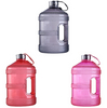 Half Gallon Big Water Bottle, 3.7 L Large Leak Proof Sports Jug with Handle,Huge BPA Free PETG Plastic Wide Mouth