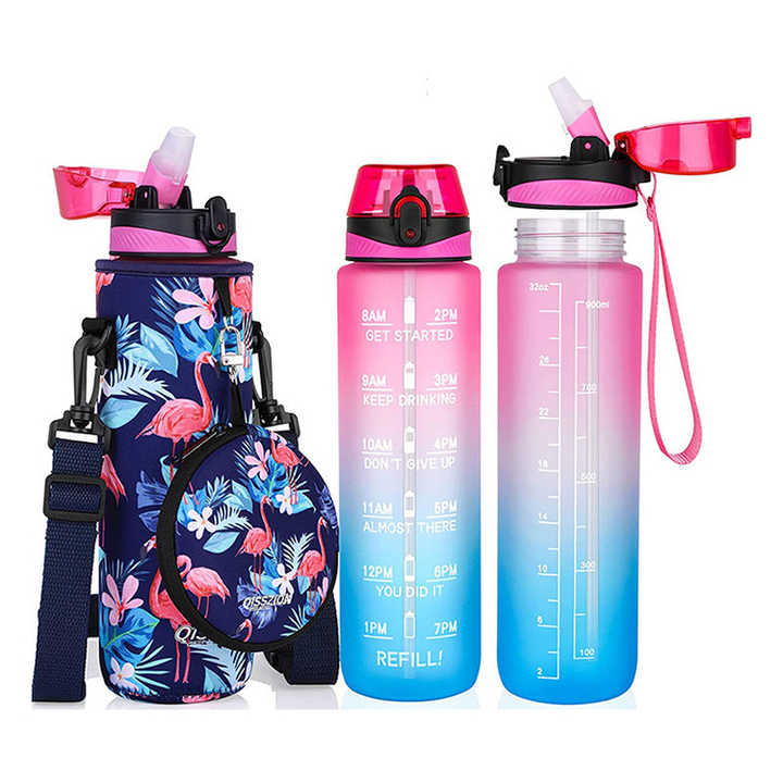 BPA Free Tritan High Quality Sports Water Bottles with Straw