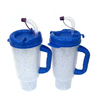 Wholesale Custom Logo 2023 High Quality Travel 40 Ounce Oz 40Oz Plastic Tumbler Cup With Handle and Straw Lid