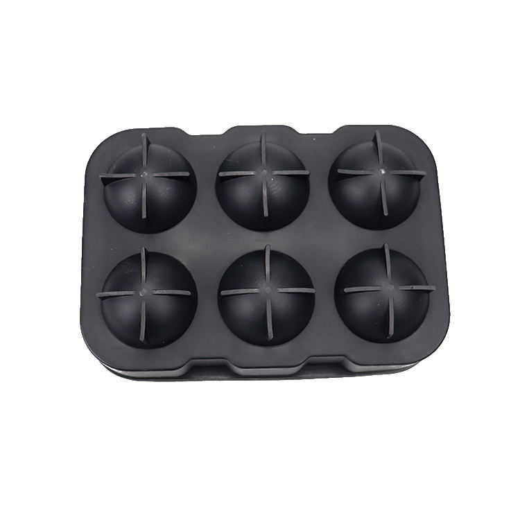 Sphere Silicone Ice Mold Silicone Bpa Free Reusable 4 Cavity Round Sphere Shape Mould Silicone Ice Ball Mold Tray for Whiskey