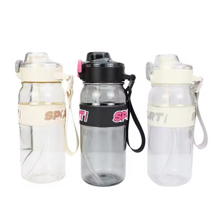 1000Ml Summer New High Temperature and Non-slip Outdoor Activities Portable Plastic Water Bottle With Handle