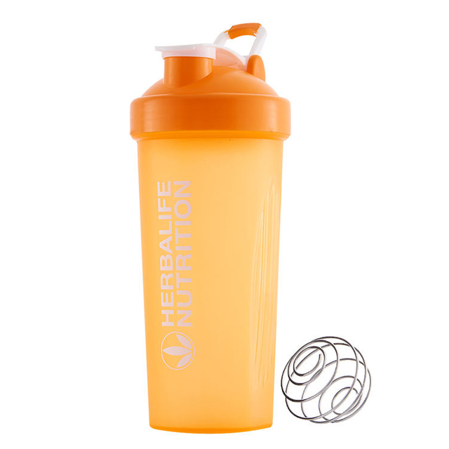 600ml Shaker Bottle Colorful Sports Plastic Protein Shaker Bottle for Gym