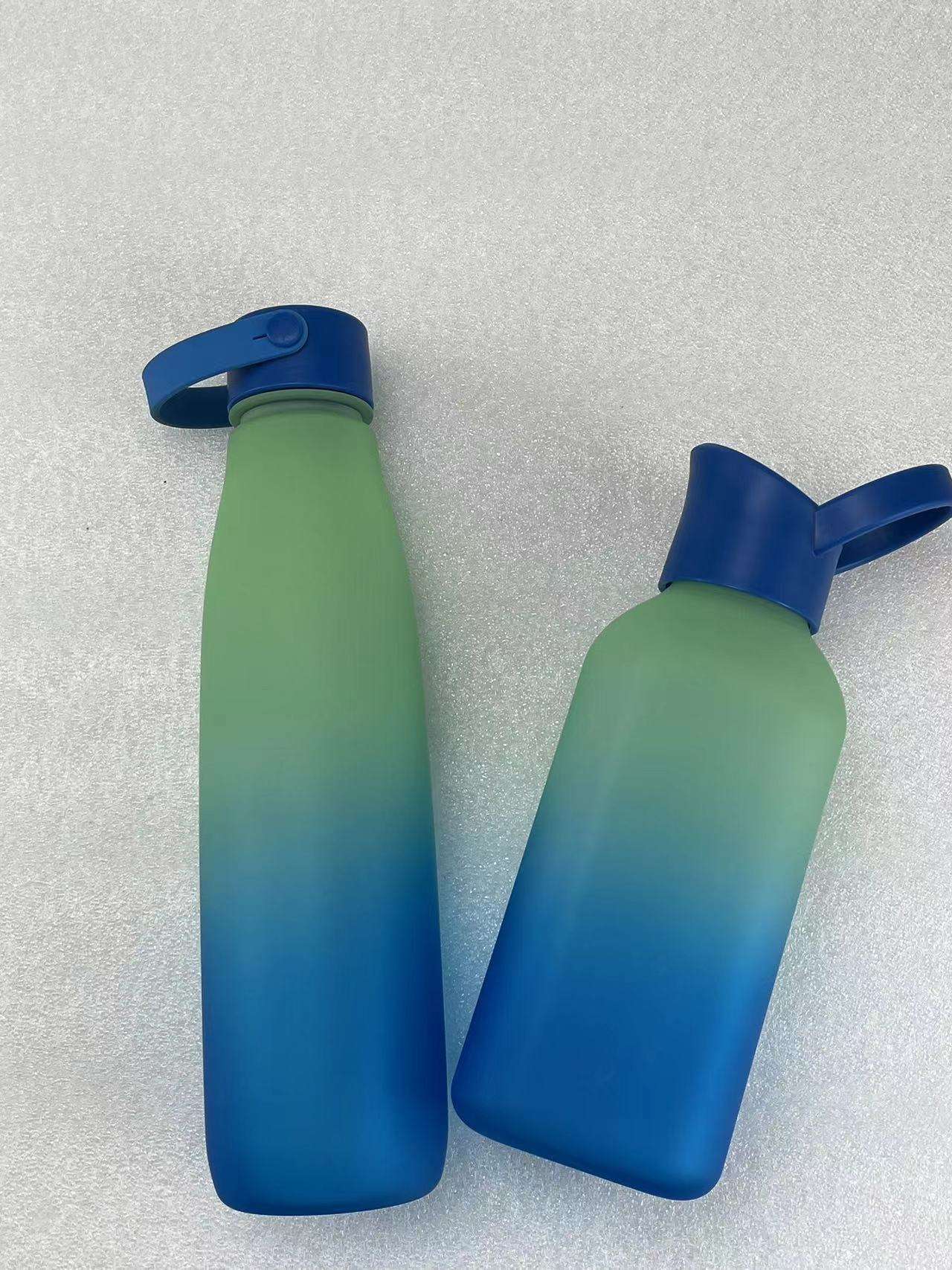 1000ML Gradient Color Water Cup Bowling Cup Large Capacity Sports Water Cup Lid Leakproof