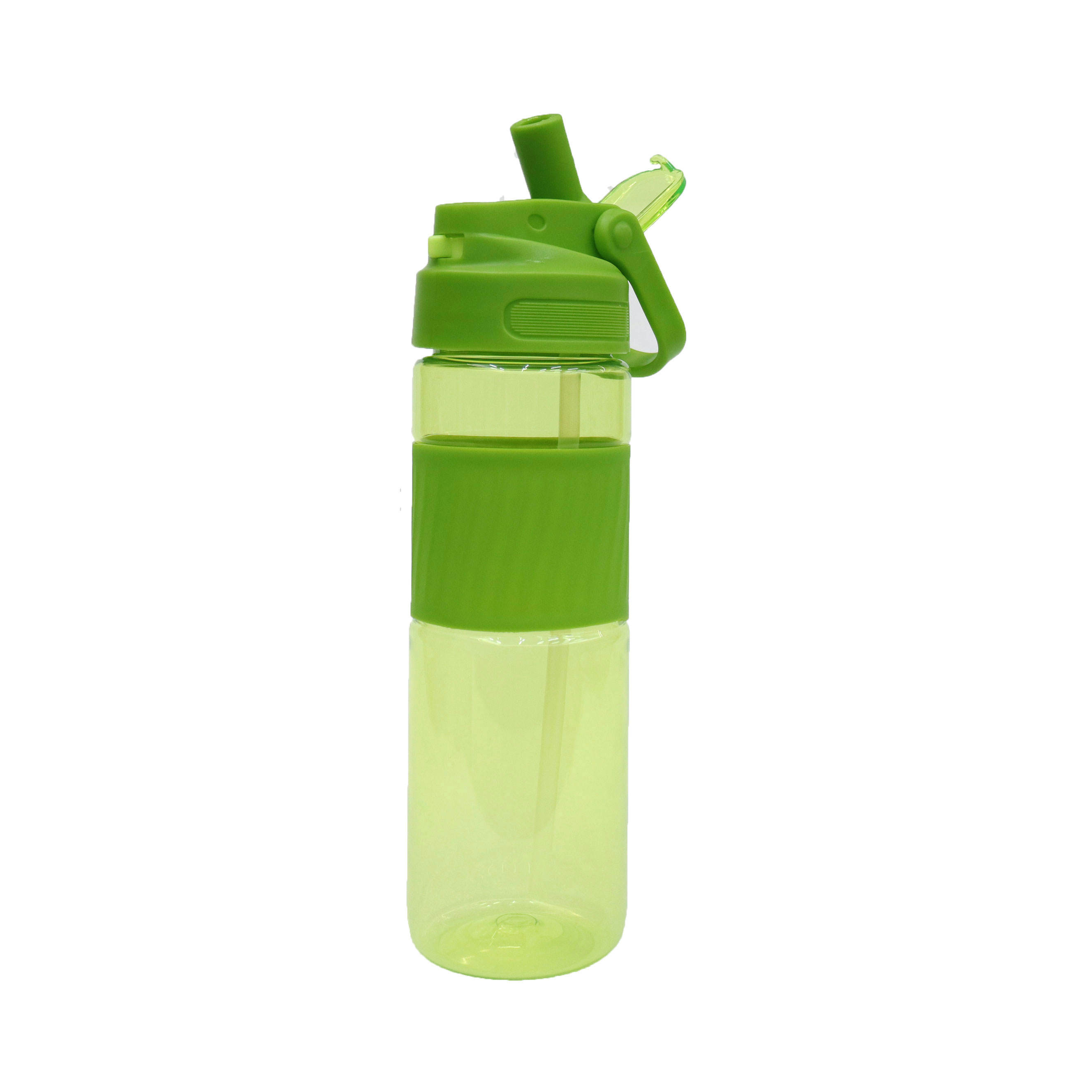 700Ml Custom Wide Mouth Water Drink Bottle Transparent Bottles With Straw Sleeve Handle