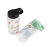 Kids Portable Handle Reusable Printed Pattern Water Bottle 500ml Safe Plastic Water Cup