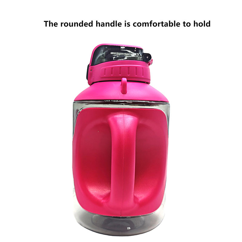 2.2 Litre Motivation Sport Gym Fitness Drink Bottle With Handle Strap Leak Proof