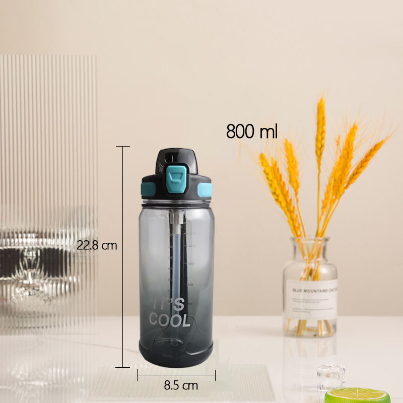 32oz Summer High Temperature Portable Outdoor Sports Bottle with Scale