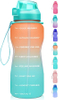 Large Half Gallon 64oz Leakproof Tritan BPA Free Motivational Water Bottle with Time Marker