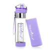 BPA Free 24oz Clear Tritan Water Bottle With High Appearance Level With Handle and Fruit Infuser