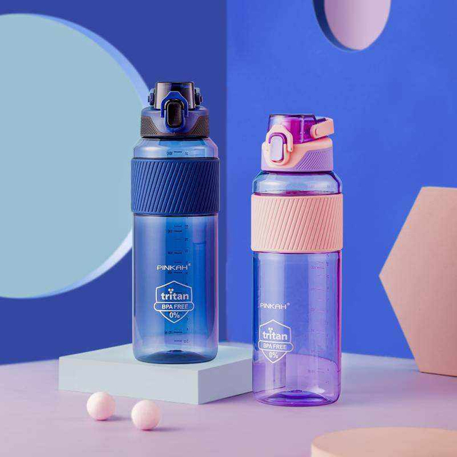BPA Free Tritan Bottle 34OZ Plastic Custom Gym Fitness Sport Water Bottle With Straw