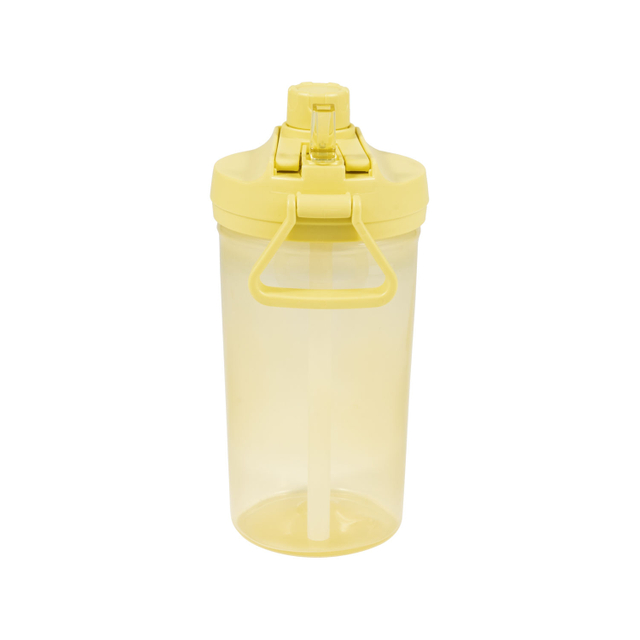 17oz New Portable Dual-spout PP Water Bottle with Direct Drink & Straw Suitable for Hot and Cold Mini Cup