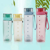 BPA Free 630ml Simple Style square Plastic Water Bottle with Carrying Cord