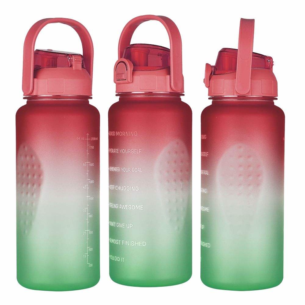 64oz Custom Color and logo Gradient High Aesthetic Outdoor Fitness Portable 2.2L Large Capacity Water Bottle