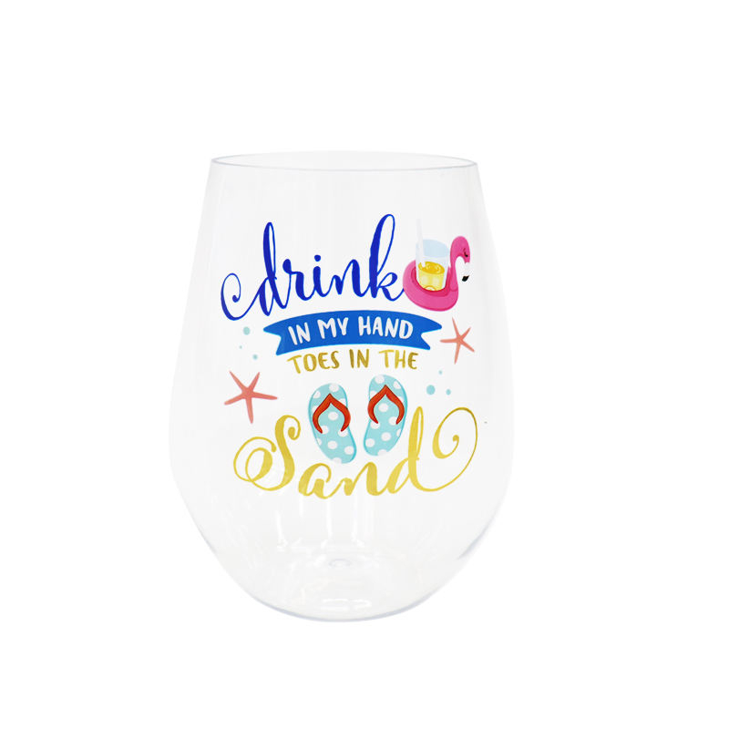Customized 600Ml Personalized Reusable Clear Plastic Hot and Cold Water Drink Tumbler