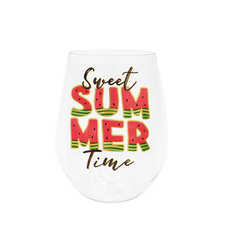 Wholesale Customized Custom Pattern Wide Mouth Cute Plastic Clear Coffee Mug Tumbler Cup Cups