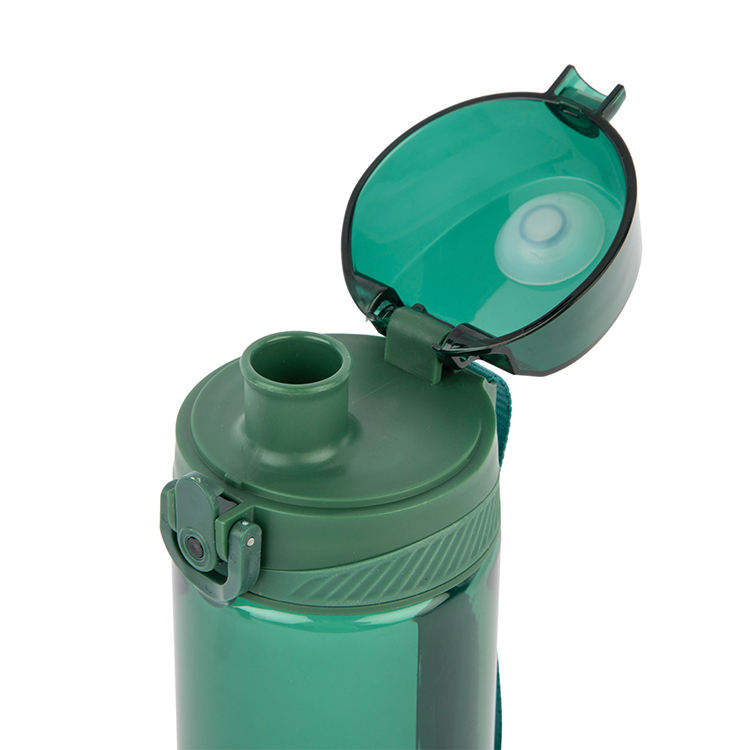 700ml Transparent with Color Wholesale Plastic Sports Drink Water Bottle with Lid and Straw