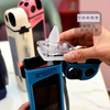 Kids Cute 350ml Small Capacity Portable Plastic Water Bottle with Measurement Scales Food Grade Silicone Suction Nozzle