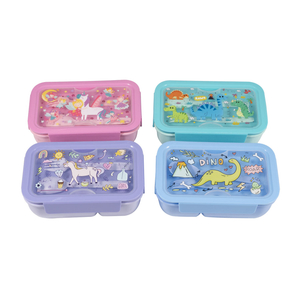 1000ML Lunch Box PP Material with Forks and Spoons Beautiful Design Food Grade Children Bento Box Gift Box