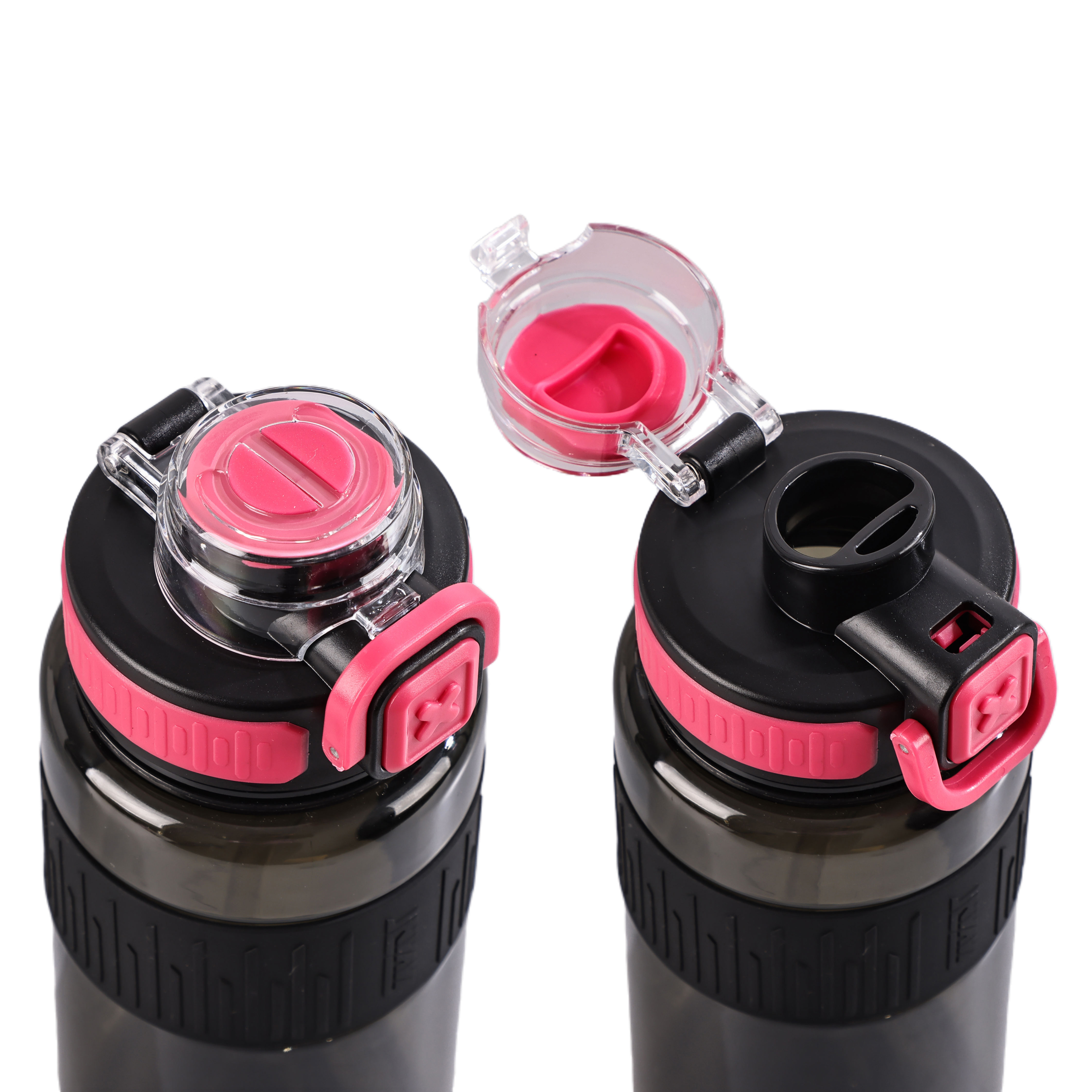 32oz Plastic Water Cup with Scale and Non slip Design for Both Direct Drinking and Straw Innovative Dust Proof Lid