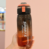 21oz High Quality Portable Children's Color Gradient Outdoor Direct Drinking 600ml Plastic Water Bottle