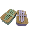 1000ml BPA Free Lunch Box with Bamboo Lid Kid Office RPET Lunch Bento Box