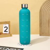 High Quality 1000Mls Narrow Mouth Colorful Bpa Free Plastic Water Bottles With Time Marker