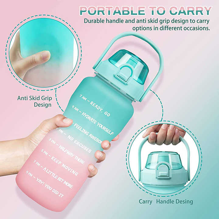 Garrafa 2L Botella Agua Personalizada Drink Bottle Direct Drinking Bpa Free Plastic 2 L Water Bottle