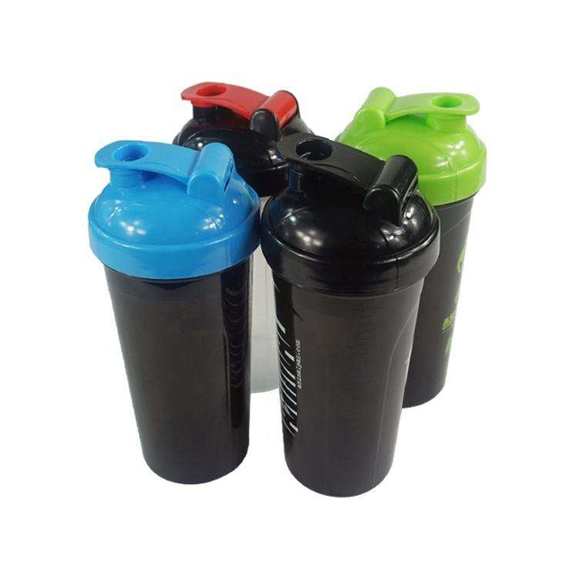 New Design Custom Logo Printed Black Protein Shaker Bottle With Logo