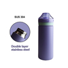 350ml Insulated Stainless Steel 304 Double Wall Sport Water Bottle Custom Logo With Straw