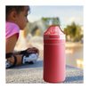 350ml Insulated Stainless Steel 304 Double Wall Sport Water Bottle Custom Logo With Straw