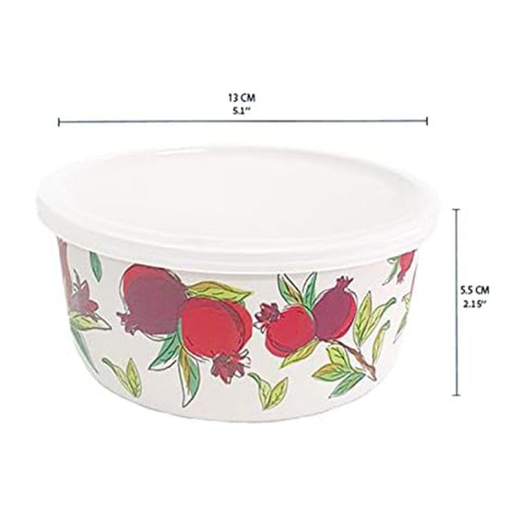 2023 New Material Eco-friendly RPET Plastic Bowl With PP Lid 3 Sets Customize Colors and Patterns