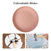 New Material Hot Sales Platos De Bebe De Paja De Trigo Picnic Restaurant RPET Dinner Plate Food Plates