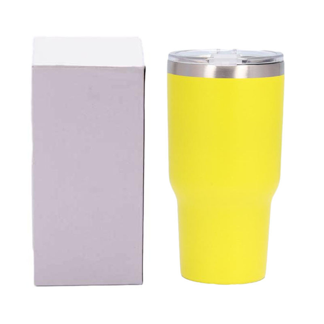 30oz Minimalist Stainless Steel Tumbler Travel Coffee Insulated Thermal Mugs With Lid