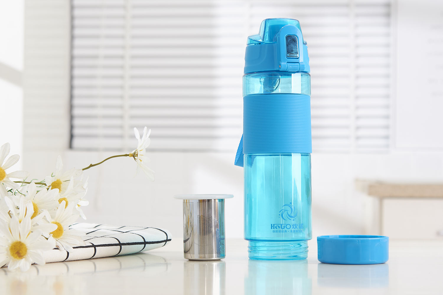 23 OZ 650 ml BPA Free Custom Plastic Hydrogen Water Generator Alkaline Water Bottle