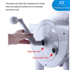 Manual Washing Machine Washing and Dewatering All-in-one Hand-crank Portable Mini Washer for Dorm Home Traveling