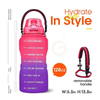 Botella Motivadora Garrafa Agua Transpatente Top Seller Personalized Hiking 2.2L Gym Water Bottle