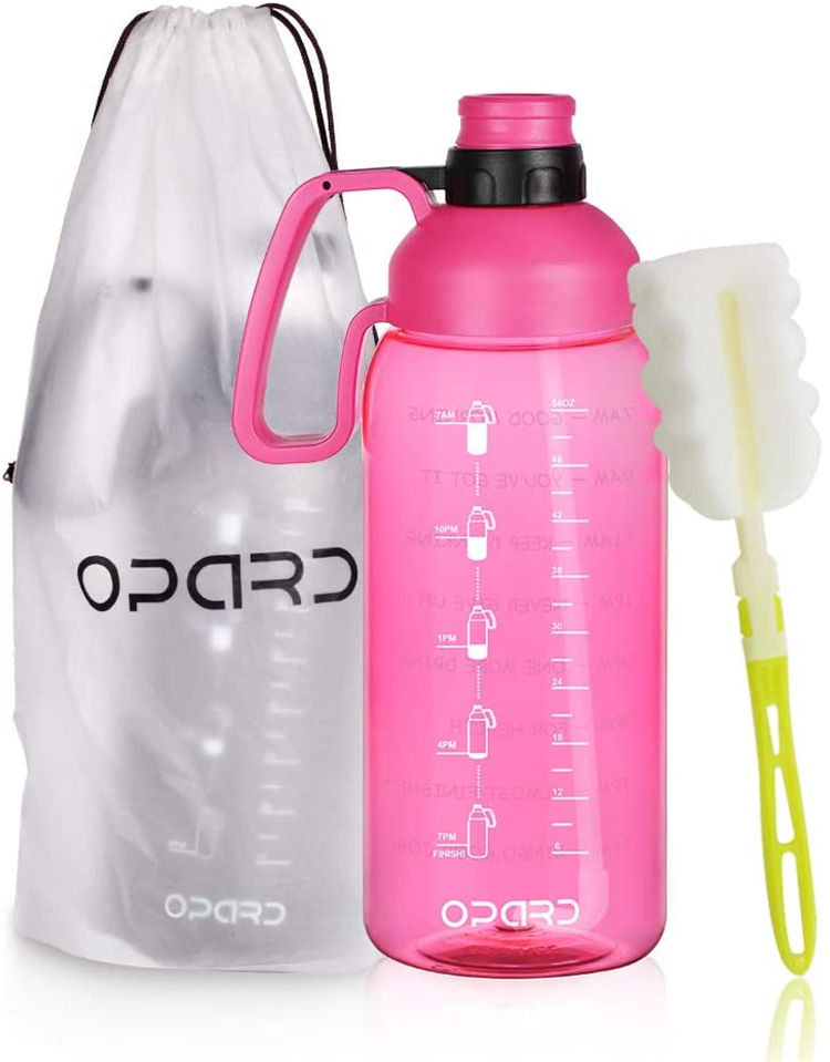 64oz Large Capacity 2.2 L 2.2L Leak Proof Botellas De Agua Gym Sports Water Bottle With Straw
