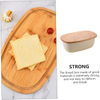 Big Capacity High Quality Durable Material with Strong Stability Elevated Design with Bamboo Lid Household Bread Box Food